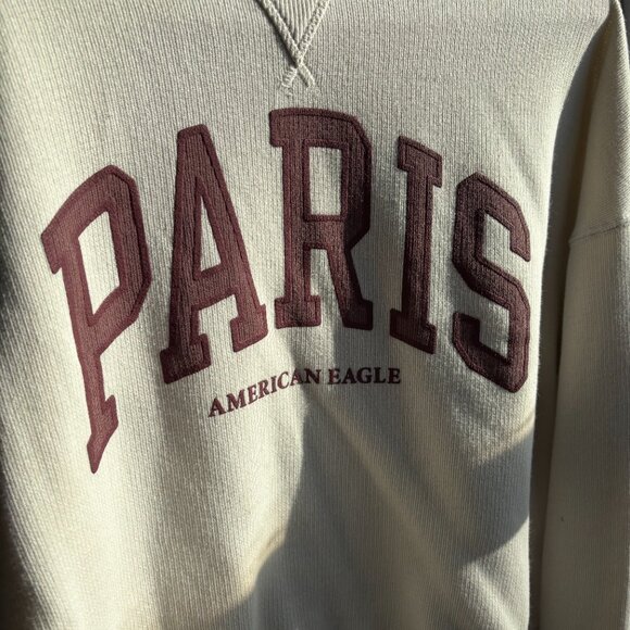 American Eagle Fitted Crew Neck 'Paris' Sweater - Picture 2 of 3